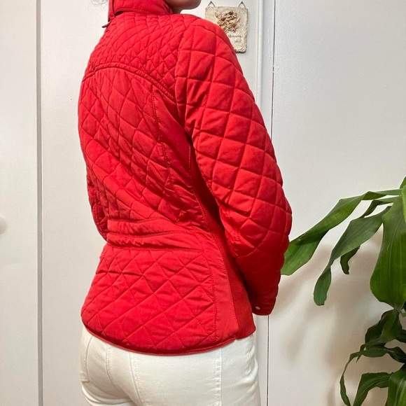 Zara Quilted Red Puffer-Styled Jacket - Picture 8 of 8